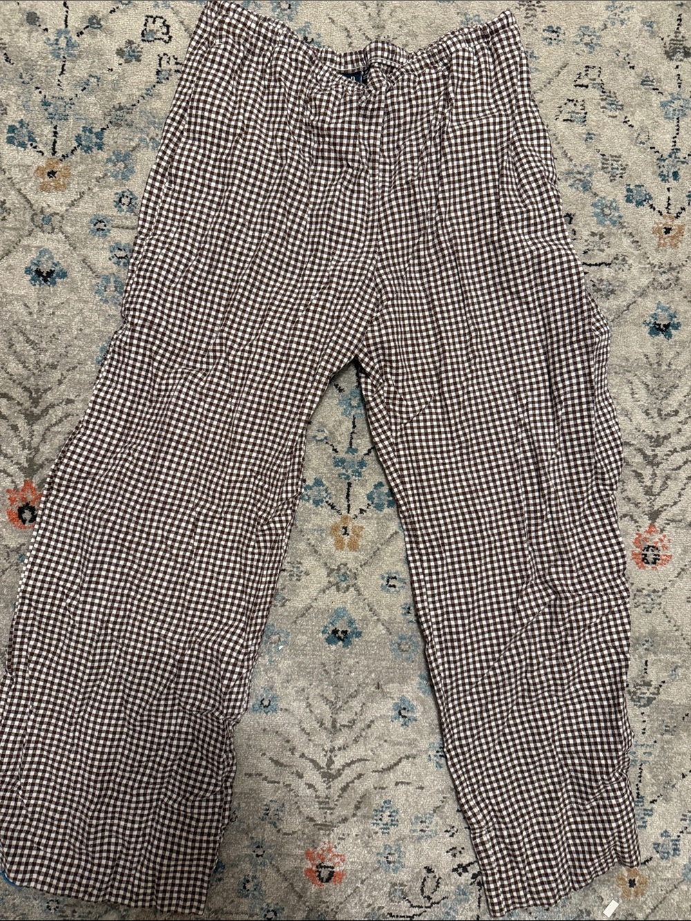Gap gingham pull on pants